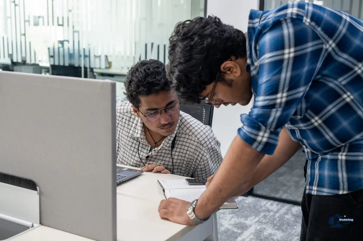 Participants collaborating during the event