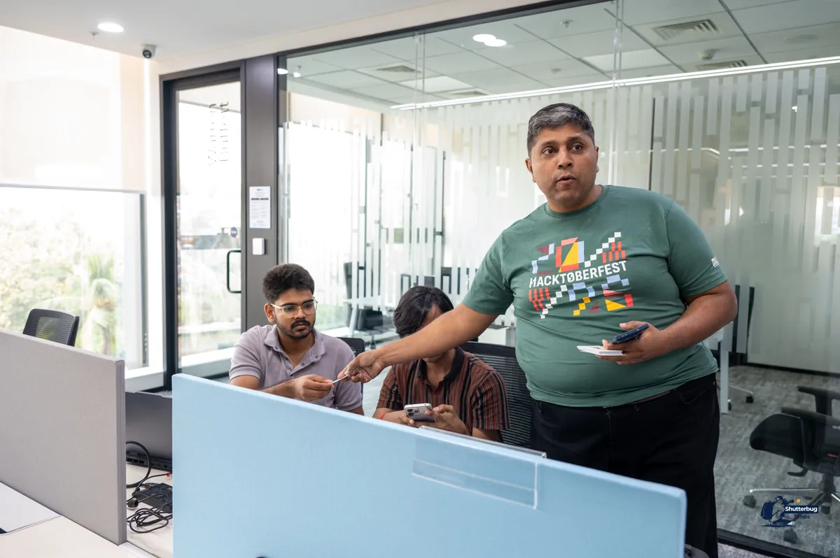 Stickers earned by participants for completing checkpoints during Hacktoberfest Hack Day Mumbai