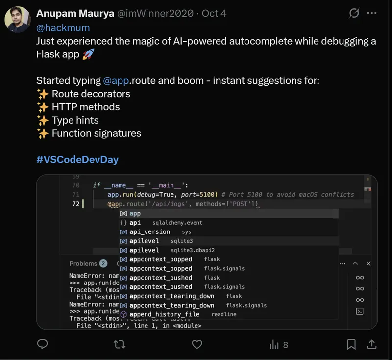 Tweet Screenshot Completions Post Verb